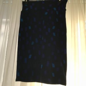 FINAL PRICE LuLaRoe Blue and Black Small Cassie